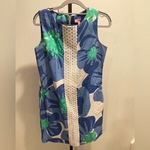 Lilly Pulitzer Blue and Green Floral Dress 4